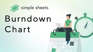 BURNDOWN Chart Excel Template Step-by-Step Video Tutorial by Simple Sheets