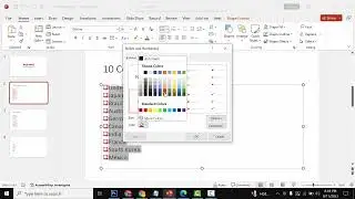 How to change the color of a bullet style in PowerPoint