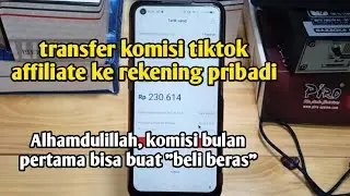 Cara menarik komisi ke rekening tiktok affiliate