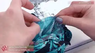 Фигурная манжета рукава часть2