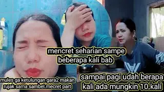 BUMIL MENCRET GARA2 MAKAN RUJAK SUARA .PLUNG NYA BIKIN MALU .