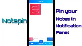 Mobile App Tutorial: How to Pin important tasks as notifications in your mobile phone?