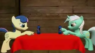 Lyra and Bon Bon in SFM #2 | How Animals Eat Their Food
