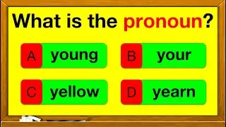 PRONOUNS QUIZ 🤔 📚 | Find the pronouns in the sentence | English Grammar | Parts of speech