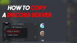 How To COPY A Discord Server #Shorts