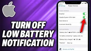 How To Turn Off Low Battery Notification on iPhone (2024) - Quick Help