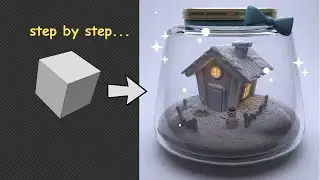 Blender 3D - Create a Snowy Winter House | Blender Beginner Tutorial | step by step process