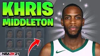 *NEW* KHRIS MIDDLETON FACE CREATION NBA 2K21! HOW TO BUILD KHRIS MIDDLETON in 2K21!