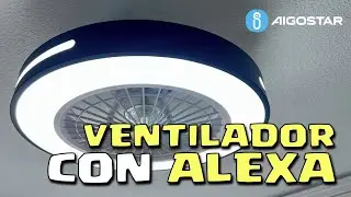 ¿Buscas VENTILADOR de TECHO compatible con ALEXA? Mira éste de Aigostar