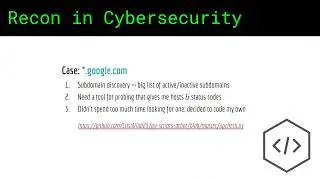 Recon in Cybersecurity #5 - The Importance of Coding in Recon