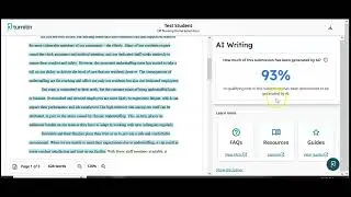 Using Turnitin on Canvas to Detect use of Artificial Intelligence (for Instructors)