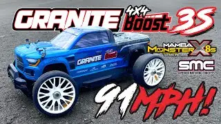 ARRMA GRANITE BOOST 4x4 | Brushless 3S | 91MPH!!