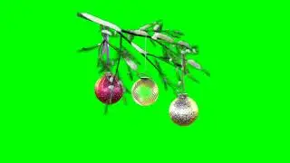 Christmas tree with balls | green screen | footages | Animation | Download | №304