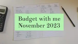 Budget with me November 20023 | South African Cash budgeter
