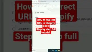 How to redirect URL in Shopify | How to Create Custom URL Redirects in Shopify