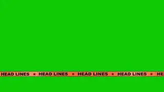 4K Top 09 Head Lines Lower Third Green Screen Scroll Ticker Set 01