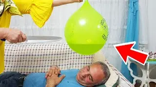 BALLOON in SPRİTE JOKE  Uykuda Korkunç ŞAKA