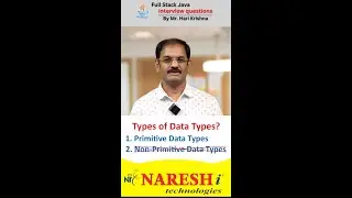 Types Of Data types | Primitive Data types | Referenced Data types | NareshIT