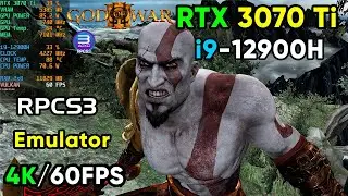 God Of War 3 RPCS3 PS3 Emulator | RTX 3070 Ti + i9 12900H | 4K /60FPS (Best settings)
