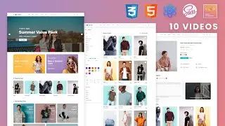 Complete Multipage E-commerce Website Template/UI Design Using React JS | Ecommerce Design Tutorial