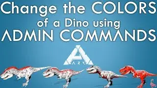 How to paint a Dino with Admin Commands | Color IDs
