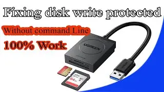 Remove a disk write protected on USB drive without command line