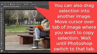 How to Move/Copy Selection Into Another Document in Photoshop Using Drag and Drop Method