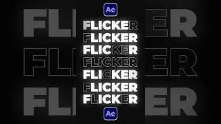 Easily Flicker Your Text in After Effects #tutorial