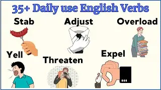 Lesson 63:  35+ Daily Use English Verbs  | Learn English  Vocabulary  