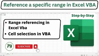 Referencing a Range in Excel VBA | Referencing Cells and Ranges in Excel VBA | Cell selection in VBA