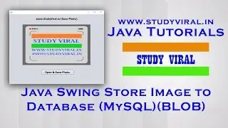 Java Swing - Save Image to Database (MySQL) as BLOB - StudyViral