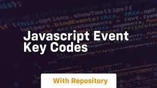 javascript event key codes