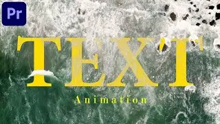 How To Create TEXT Animations | In Premiere Pro Tutorial | Hindi |