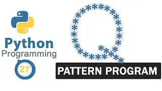 Python Pattern Programs | Printing Stars * in Q Shape