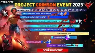 PROJECT CRIMSON EVENT FREEFIRE | SCORPIO EVENT IN FREEFIRE | FREEFIRE NEW EVENT, FF MAX NEW EVENT |