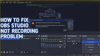 HOW TO FIX OBS STUDIO 