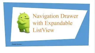 Expandable ListView item of Navigation Drawer in Android Example