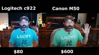 Logitech webcam vs Canon M50 Video quality thru OBS