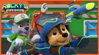 Chase and The Strange Case of the Wobbly Police Drone - Rocky's Garage - PAW Patrol