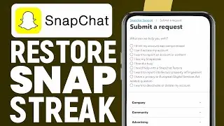 How To Restore A Snap Streak | Recover Snapchat Streak 2024