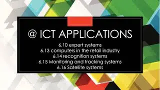 IGCSE ICT 16 - ICT APPLICATIONS PART6