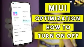 MIUI Optimization on or off Hindi🚦miui optimization turn off miui 12