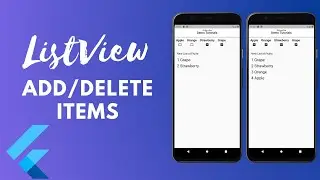 Flutter ListView Add/Delete items