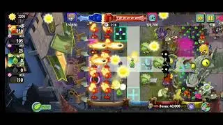 PVZ 2 Arena : Fire peashooter unbeatable build!