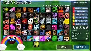 ALL CHARACTERS UNLOCKED / BOSSES - FNaF World Simulator