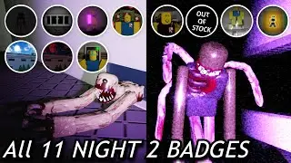 How to get ALL 11 NIGHT 2 BADGES in Residence Massacre with TUTORIAL [Roblox]