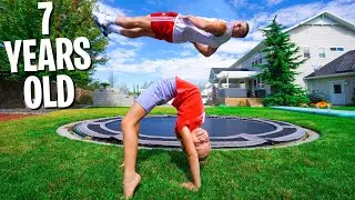 KID vs ADULT EXTREME GYMNASTICS CHALLENGE