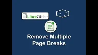 libreoffice calc remove multiple page breaks