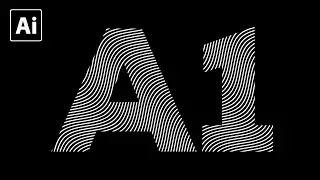 How to create Wave line Text Effect in Adobe Illustrator