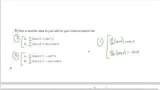 3.5: Trig Derivatives - examples